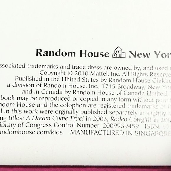 Barbie "I Can Be a Movie Star by Random House 2010 Hardcover Book #1295 - Picture 5 of 5